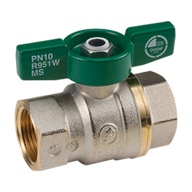 R951W Кран запорный с кубическим затвором DADO© с вн./вн. резьбой